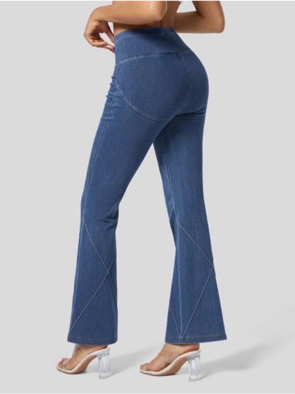 HalaraMagic Highwaisted Top Stitching
Washed Stretchy Flare Jeans SZ L - Picture 2 of 13